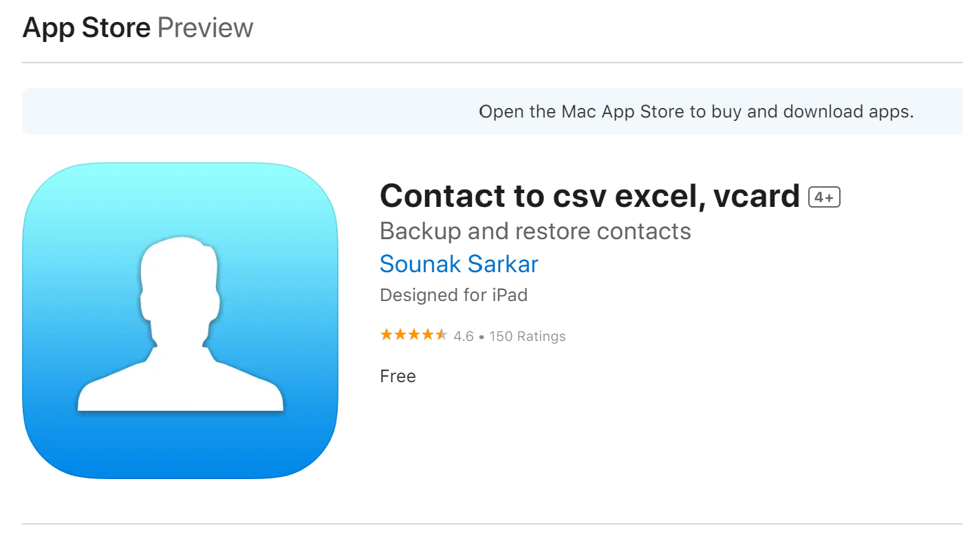 Contacts to Csv